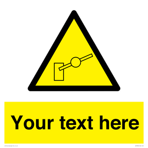 Custom warning barrier